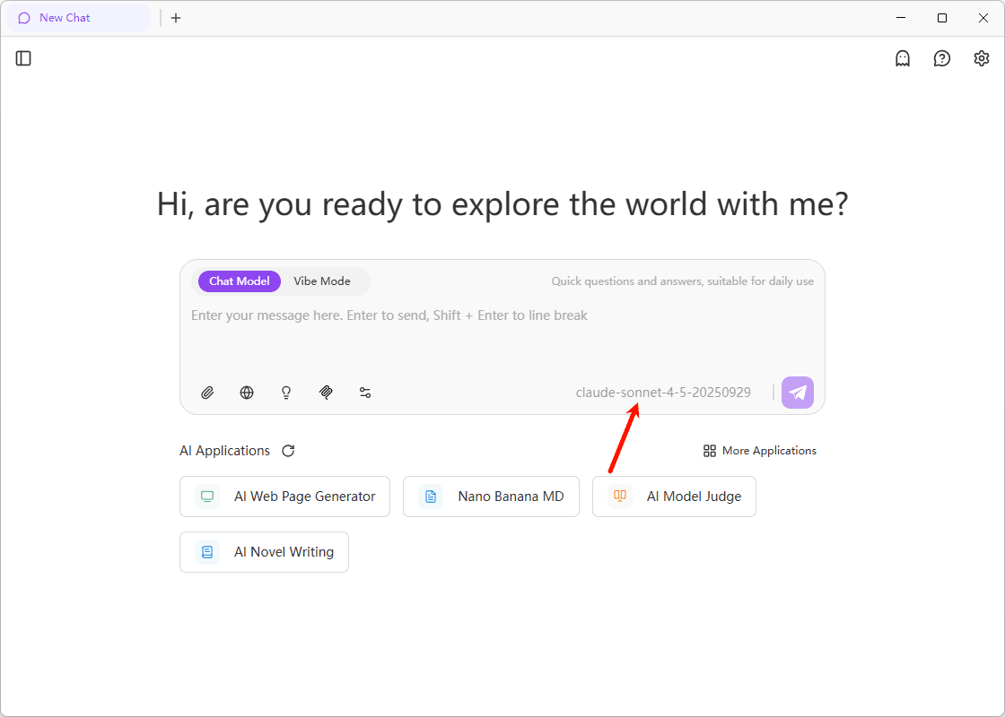 Model Selector Button
